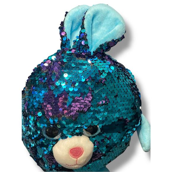 Walmart Ways to Celebrate Plush Bunny Rabbit Sequin Easter Stuffed Animal 12” - Picture 5 of 13